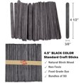 thumbnail image 3 of CraftySticks- 50 Pack Black Popsicle Sticks for Crafts, 4.5 Inch Wooden Craft Sticks 3/8 inch Wide for Kids Crafts,STEM Supply and DIY Art Supplies, 3 of 5