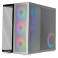 thumbnail image 2 of Gabinete Gamer DXTGAMING Titan T5 Media Torre ATX 4 FAN USB-C Cristal Templado ARGB Metalico gris, 2 of 6