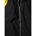 thumbnail image 4 of Ma Croix Mens Classic Track Jacket Retro Zip Up Long Sleeve Essential Hip Hop Jacket, 4 of 7