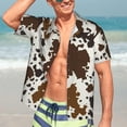 thumbnail image 6 of Mens Casual Hawaiian Shirts Short Sleeve Button Down Beach Shirts Shirts, 6 of 8