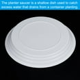 thumbnail image 4 of Unique Bargains Plant Saucers 10 Inch, 6 Pack Round Plastic Flower Pot Plant Tray, White, 4 of 5