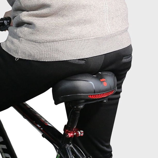 ON BIKE Selle Vélo Polyuréthane – Double Ressort, 260x190 Mm, Absorption Chocs, Universelle, Noir, Pour Ville Et Route