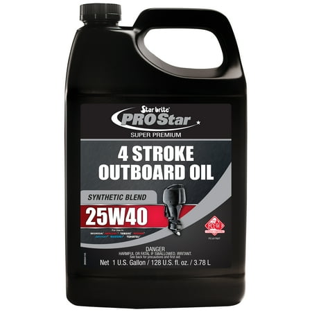 Star brite Super Premium 4 Stroke Oil - 25W-40 Synthetic Blend Oil