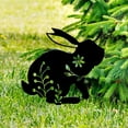 thumbnail image 3 of Isvgxsz Bunny Garden Statues Metal Rabbit Yard Art Outdoor Black Rabbit Decor Animals Stake Garden Decorations Outdoor Garden Statue for Lawn and Yard Decor Ornaments, 3 of 6