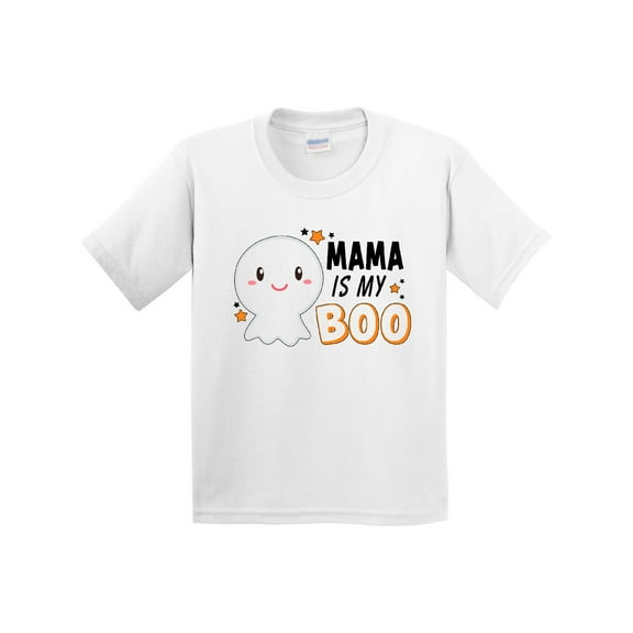Inktastic Mama is My Boo with Cute Ghost Youth T-Shirt