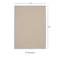 thumbnail image 3 of Contemporary Home Living 1.75' x 2.75' Tufted Solid Bordered Area Throw Rug - Brown and Ice Blue, 3 of 7