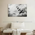 thumbnail image 2 of Elephant Stock Ww2 Military Airplanes Wall Art - Horizontal Canvas Wall Art - Living Room Wall Decor - Military Canvas - Gray And Black Decor - 39" x 26", 2 of 8