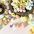 thumbnail image 4 of Zhourta 100pcs Easter Eggs Decoration Holiday Eggs Pendant Simulated Eggs Speckle Series Eggs Fun Activity for All Ages, 4 of 6