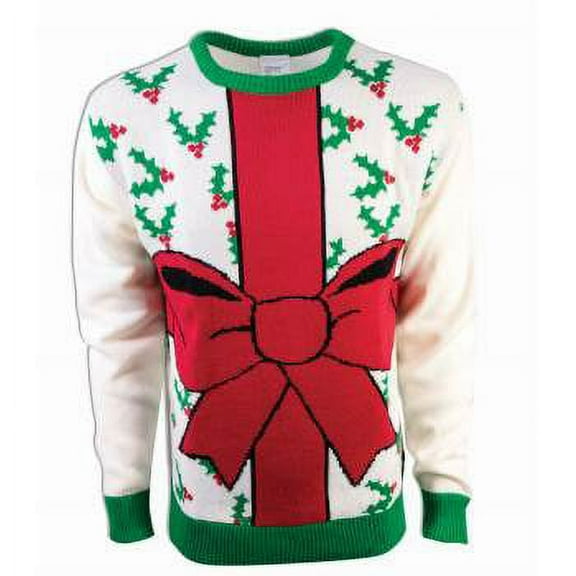 ALL WRAPPED UP SWEATER-WHTE-M