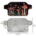 thumbnail image 5 of Xoenoiee Mushroom Butterfly Flower Print Car Windshield Snow Cover, Windshield Cover for Ice and Snow, Windproof Sunshade Cover for Cars, Sedans and SUVs, 5 of 7