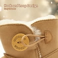 thumbnail image 5 of Balabala Girls Snow Boots – Warm Winter Boots with Faux Fur, Suede Water-Resistant Mini Boots for Kids, 5 of 8
