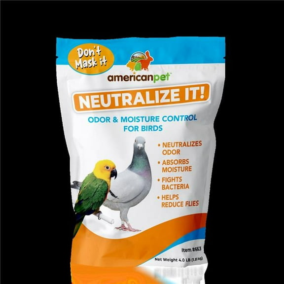 American Pet 663 Neutralize It for Birds #663 - Pet Birds, Pigeons, Poultry Natural Odor Control
