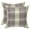 Yellow Brown, variant on PiccoCasa 2Pcs Buffalo Check Plaid Throw Pillowcases Cotton Linen Cushion Covers Black Grey 22"x22"