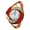 Red, variant on Wristwatch Spiral Waterproof Round Rhinestone Braid Bangle Watch for Gift
