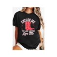 thumbnail image 1 of Funny excuse Me You Look Like You Love Me Funny Boots Memes T-Shirt Print Round Neck Short Sleeve T-Shirt For Women Casual, Summer, Women Top Graphic Tees Women Tops, 1 of 6