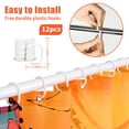 thumbnail image 5 of Ikfashoni Quotes Flower Shower Curtain with Hooks, Colorful Sun Waterproof Fabric Bath Curtain, 72"X72", 5 of 8