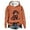 Orange, variant on Cow Flannel Hoodie Western Print Pullover Cozy Sweatshirt for Holiday Festive Outfit