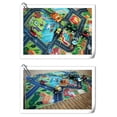 thumbnail image 5 of Alfombra de juego para gatear con diseño de tráfico urbano, color azul, 80 x 70 cm, 5 of 5