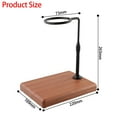 thumbnail image 4 of BUYISI Pour Over Stand Coffee Station Coffee Dripper Filter Holder Wood Base Adjustable Blacka, 4 of 7