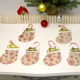 thumbnail image 2 of Jinsinto 6 Pcs Christmas Sock Decoration Dinnerware Cover Candy Bags Fork Tableware Bag, 2 of 5