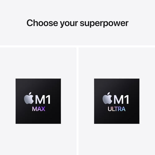 Apple Mac Studio (2022) Apple M1 Max chip 24-core GPU - 2TB -Storage Silver - 32GB RAM