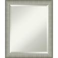 thumbnail image 5 of Amanti Art Elegant Brushed Pewter Narrow Framed Wall Mirror - 18.88 x 22.88 in, 5 of 5