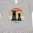 thumbnail image 4 of Inktastic Chess Player Retro Sunset Girls Toddler Dress, 4 of 5