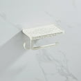 thumbnail image 2 of Dsscvnef Candle/Cell Phone/Tissue/Roll Paper/Towel Holder Towel Hook With Storage Board for Bathroom/ Kitchen Elegent Hand Hook Towel Ring Holes Towel Rack Bathroom Shelves Wall Mounted Paper Towels H, 2 of 4