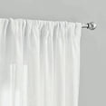 thumbnail image 3 of Mainstays 100% Cotton Indoor Sheer Rod Pocket Single Curtain Panel , White , 50" W x 63"L, 3 of 5