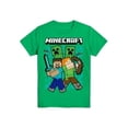 thumbnail image 5 of Minecraft Boys MC Heads, Crew Neck, Short Sleeve, Graphic T-Shirt, Sizes 4-18 & Husky, 5 of 7
