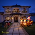 thumbnail image 4 of Inflable de Navidad Artego trineo con renos y regalos con led 2.1m, 4 of 7