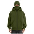 thumbnail image 3 of LiJinLong Balaclava Hoodie Zipper Unisex Thermal Insulated Wind Resistant for Snowboarding Skiing Hiking in Extreme Cold Outdoor Adventure Jacket S-XXL, 3 of 6