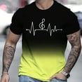 thumbnail image 2 of LUOGENLI T-shirts pour Homme pour Hommes T-Shirt à Imprimé Numérique Col Rond Manches Courtes T-Shirt T-shirts pour Hommes T-shirts Graphiques TTG Grand Jour de la Saint-Patrick T-shirts pour Hommes T-shirts Graphiques Jour de la Saint-Patrick Jaune P, 2 of 4