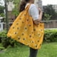 thumbnail image 2 of Bolsa de la compra plegable portátil - Bolsa de mano reutilizable de gran capacidad con bolsa y tela rip-stop, que soporta 30 libras, 2 of 4