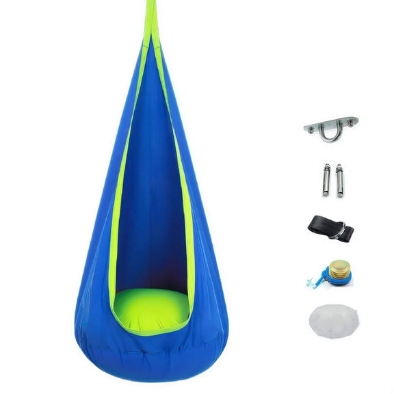 BESTSKY Sensory Swing Swing Chair Hammock Chair Children'S Pod Swing Chair 150cm*70cm, for Indoor, Outdoor, Playroom, Garden, Relaxation