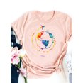 thumbnail image 3 of Camiseta con estampado de dibujos animados de dinosaurios y amor, ropa de verano de manga corta para mujer, camiseta básica gris, camiseta gráfica de moda, 3 of 5