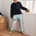 thumbnail image 5 of Xecao White Bunny Bottom And Easter Eggs Print Teenagers' Pajama Pants Long Sleep Pants Soft Elastic Waist Pajama Bottoms Elastic waist with 2 Pockets 5-16 Years-XS(5-6), 5 of 6