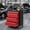 Black + Red, variant on Heavy Duty Rolling Tool Chest Organizer – 5 Lockable Drawers, Detachable Top Cabinet, Ball-Bearing Slides, Mobile Metal Toolbox Cart for Garage & Workshop – Secure Storage – Black + Red