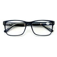 thumbnail image 2 of Large Men Premium Rectangular Reading Glasses Optical Frame Reader Spring Hinge, 2 of 4