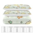thumbnail image 2 of Pompompurin Duvet Cover Set 3-Piece Bedding Set Soft Warm And Comfortable Soft Bed Set with 1 Duvet Cover And 2 Pillowcases for Bedroom All Season 90"x90", 2 of 7