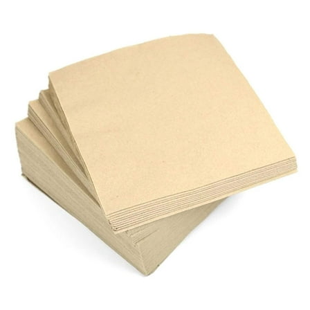 BAMBOO DISPOSABLE BEVERAGE NAPKINS 2 PLY: 40CT