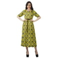 thumbnail image 4 of Moomaya Printed Short Sleeve Dress Pleated Women Plus Size Casual Work Dress, 4 of 6