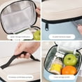 thumbnail image 4 of Vacemry Under $5 Insulated Lunch Bag, Double Layer Thermal Food Tote, Waterproof Cooler Bag for Meals, Portable Lunch Box Carrier, Leak Proof Food Container Bag for Work Office, 4 of 9