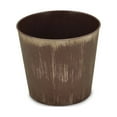 thumbnail image 3 of Contemporary Home Living 9" Brown and Black Tapered Round Planter, 3 of 3