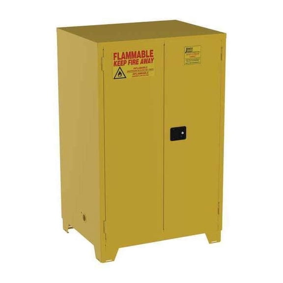Jamco Flammable Safety Cabinet,90 Gal.,Yellow FM90YP