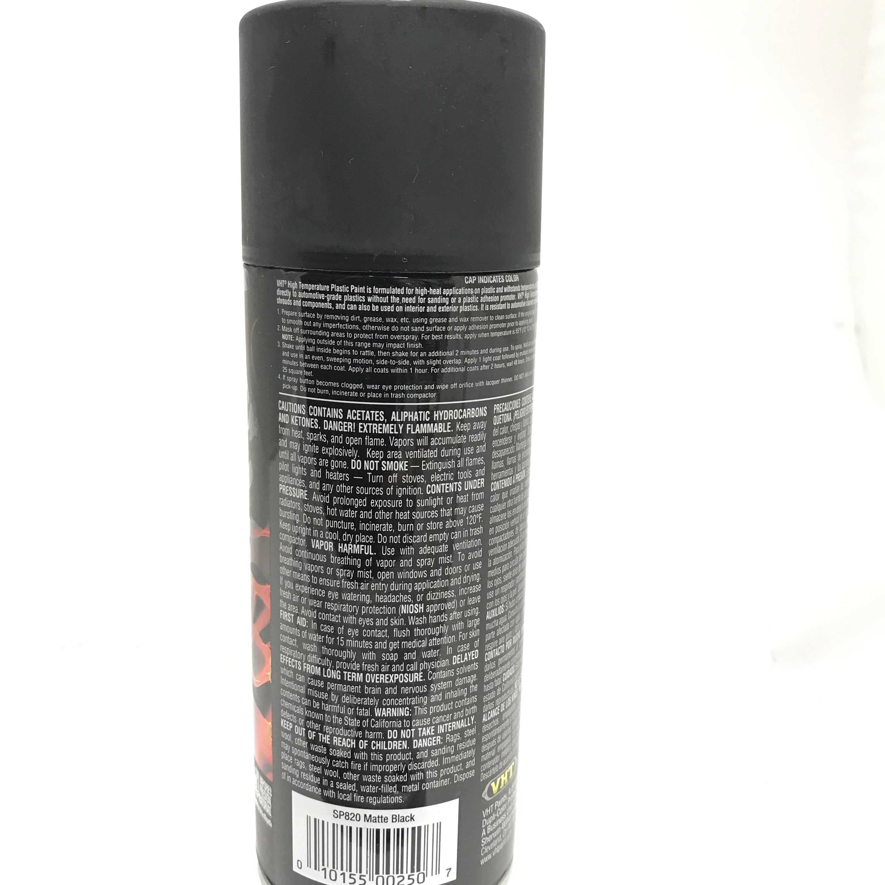 VHT SP820 4-Pack Matte Black Heat Resistant High Temperature Spray