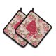 thumbnail image 1 of Soportes para macetas Caroline's Treasures Cangrejo ermitaño Shabby Chic Pink Roses 7.5HX7.5W Multicolor, 1 of 1