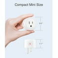 thumbnail image 4 of AlexTong WiFi Smart Plug, Mini WiFi Outlet Mini Socket Work with Alexa Echo, Google Home, APP Remote Control Timer Plug, 16A Only Supports 2.4GHz Network No Hub Required, 4 of 7