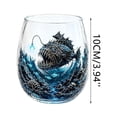 thumbnail image 3 of Yardvibe Release The Kraken Pirate Glass Cup, 3.94" Artisanal Marine Animals Glassware, Ocean Animal Artisan Glassware Collection for Fresher Sips, Novelty Ocean Drinking Glass (A), 3 of 7