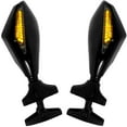 thumbnail image 2 of 2Pcs Motorcycle Rearview Mirror Compatible with 1995-2009 YZF 600 Clear Motorbike Side Rearview Mirror with LED Amber Light Safe Back Side Mirror for Motorcycle, 2 of 10